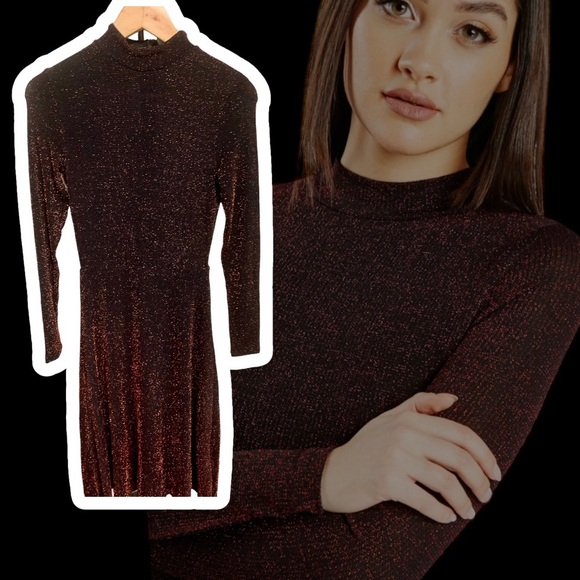Glittery Jersey Women Dress - Picture 2 of 4